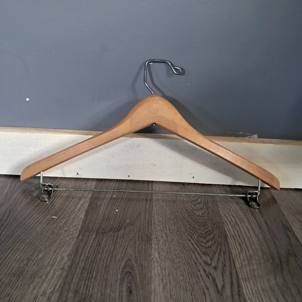 McGregor Sportswear Wooden Hanger With Clips Grand Rapids, MI
